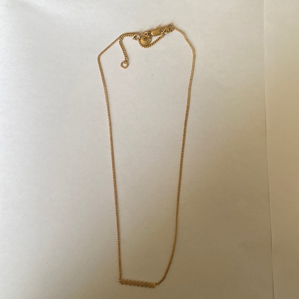 Madewell gold arrow necklace